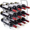 MOCREO Wine Rack, 3-Tier 12 Bottles Stackable Cabinet Wine Organizer Storage Rack freestanding Floor for Cabinet Pantry Holder, Metal