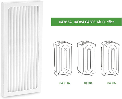 Cabiclean 2 Pack Replacement HEPA Filters Compatible with Hamilton Beach 04383 Air Purifier 04384 04385 HEPA Filter Replacement, Part # 990051000