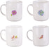 Christian Art Gifts Ceramic Coffee/Tea Mug Set for Women | Inspirational Watercolor Flowers Design Bible Verse Mug Set | Boxed Set/4 Coffee Cups