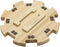 Exqline Wooden Hub for Mexican Train Dominoes with Felted Bottom Mexican Train Centerpiece Made of Superior Pine