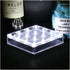 LARDUX Led Light Base - 5 inch Square Lights Display Stand for Effiel Tower Vase Crystal Glass Art LED Pedestal Base - Charging USB or Battery Powered