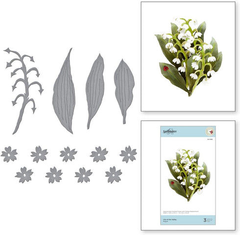 Spellbinders Etched Dies Lily of TH, Metal