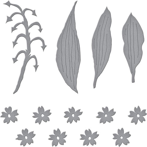 Spellbinders Etched Dies Lily of TH, Metal