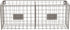Wire Basket Hanging Mail Organizer, Farmhouse Wall Decor (17.2 x 6.5 x 5.2 in)