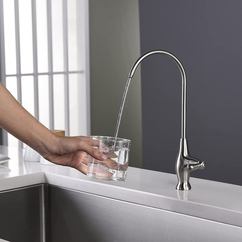 RULIA, Drinking Water Faucet,Water Filtration Faucet,Drinking Water Purifier Faucet, Kitchen Water Filter Faucet, Brushed Nickel, Stainless Steel, RB1032