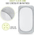 Bassinet Mattress Pad Cover, Compatible with Rectangle/Hourglass/Oval Bassinet Mattress , 2 Pack Waterproof and Soft Cotton Sheet, Breathable Bamboo Sleep Surface (Microfiber-GY)