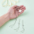 Kissitty 10 Strands Adjustable Platinum Brass Slide Extender Chains with Ball Ends 4.84" (12.3cm)