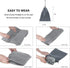 Inflatable Travel Foot Rest Pillow Portable Adjustable Three Layers Height Foot Stool for Airplanes, Cars, Home, Trains, Office to Lay Down or Sleep on Long Flights with Pump €¦ (Grey)