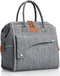 Insulated Lunch Bags for Men Women,Adult Lunch Box Large,Leakproof Lunchbox for Girl,Multi-Pocket Tote Lunch Bag Reusable Cooler Bag for Work, Office, Picnic, Outdoor (Grey)