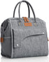 Insulated Lunch Bags for Men Women,Adult Lunch Box Large,Leakproof Lunchbox for Girl,Multi-Pocket Tote Lunch Bag Reusable Cooler Bag for Work, Office, Picnic, Outdoor (Grey)