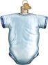 Old World Christmas Ornaments: Baby Collection Glass Blown Ornaments for Christmas Tree, Blue Onesie