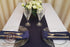 PARFAIR DESSIN Pack of 10 Satin Table Runners 12 x 108 inch for Wedding Banquet Reception Party Decoration, Bright Silk and Smooth Fabric Party Table Runner - Navy Blue