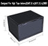 K.T.Z Shoe Boxes,Clear Plastic Shoe Box Magnetic Side Open Stackable Shoe Box (D Style Black, 2 PCS)