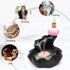 prosfalt Ceramics Waterfall Backflow Incense Holder Burner,Incense Seat with 50 Backflow Incense Cones+35 Incense Sticks Aromatherapy Home Decor Can Anxiety Relief Pressure -Black