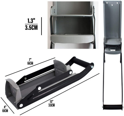 Ansoon Metals Can Crusher 16 oz/ 12 oz Compactor, Heavy-Duty Wall Mounted Bottle Can Opener Smasher for Seltzer, Soda, Beer Cans and Bottles Eco-Friendly Recycling Tool (Silver)