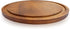 roro Acacia Round Wood Trivet / Charger with Groove (13 Inch x 1, Acacia Brown)