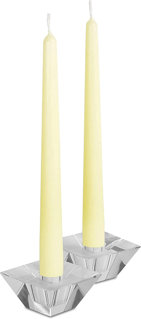 12 Pack Tall Taper Candles - 12 Inch Ivory Dripless, Unscented Dinner Candle - Paraffin Wax with Cotton Wicks - 10 Hour Burn Time