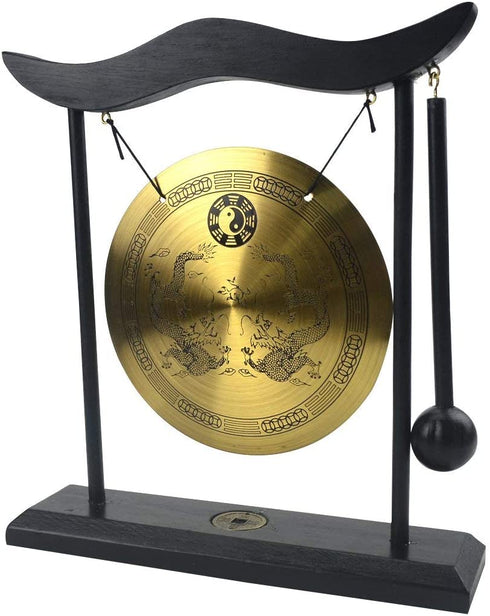 Zen Art Brass Feng Shui Desktop Gong H1303
