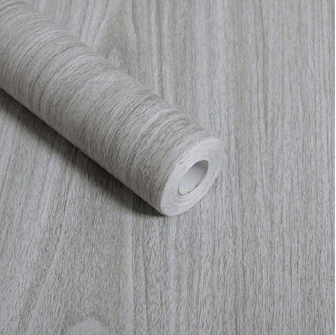 Gray Wood Grain Contact Paper Self Adhesive Shelf Liner Drawer Self Adhesive Shelf Liner Kitchen Cabinets Shelves Door Sticker 17.7 Inch by 78 Inch