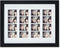 Golden State Art, 8.5x11 Photo frame with mat for 4 2x6 photo booth pictures, Includes Real Glass & Easel Back Display, Black
