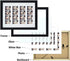 Golden State Art, 8.5x11 Photo frame with mat for 4 2x6 photo booth pictures, Includes Real Glass & Easel Back Display, Black