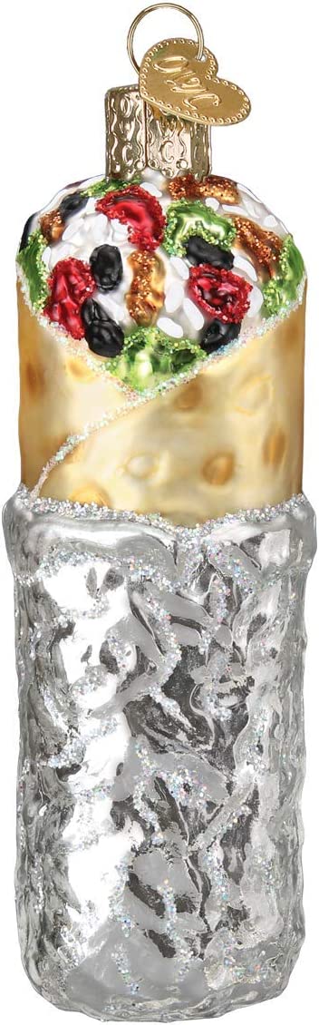 Old World Christmas Burrito Glass Blown Ornaments for Christmas Tree