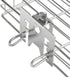 onlyfire 6042 Chrome Plating Steel Flat Spit Rotisserie Grill Basket Fits 1/2? Hexagon, 3/8" Hexagon, 3/8" Square & 5/16" Square Spit Rods for Any Grill