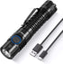 wurkkos FC11 Pocket LED Flashlight High 90CRI Ultra Bright Max 1300Lumen EDC Flashlight USB C Charge,IP67 Waterproof Flashlight,Magnetic Tailcap, Great for Indoor/Outdoor Activities(FC11-Black-5000K)