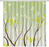 BOYIAN Green Tree Shower Curtain Decor Fresh Leaves Branch Trees Spring Natural Beige Brown Fabric Bath Curtains Bathroom Accessories Polyester with Plastic Hooks 70x70 Inch