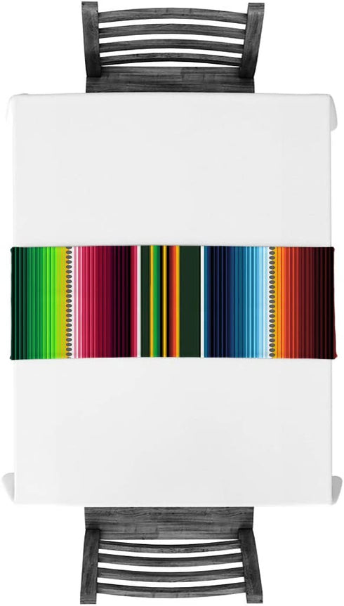 TrendyChic Mexican Serape Table Runner 13x70Inches Burlap Linen Tablerunner Easy to Clean Farmhouse Kitchen Table Runners for Patios Family Dinner Office Table Colorful Stripes