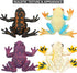 ValeforToy Frog Toys,12 Pack Mini Rubber Frog Sets,Super Stretches Material TPR with Gift Bag, Realistic Frog Figure Toys for Boy