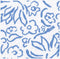 Caspari Matisse Paper Luncheon Napkins in Blue - Two Packs of 20