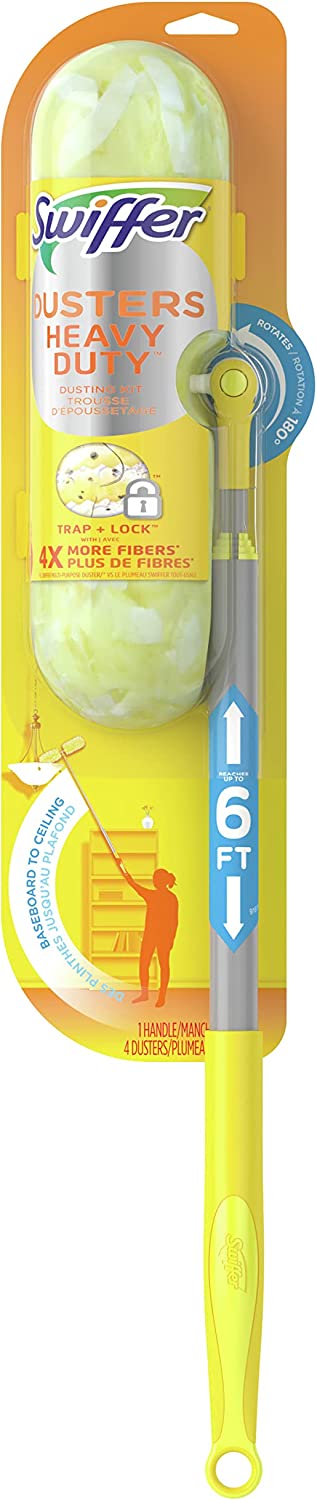 Swiffer Dusters, Heavy Duty Starter Kit, Super Extender Handle
