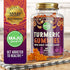 MAJU Turmeric Curcumin Gummies 60ct, Zingy Ginger Taste, Black Pepper Extract for Enhanced Absorption and Potency, Use for Joints, Inflammation & Pain Support, Tumeric Gummies for Adults and Kids