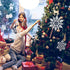Large Snowflakes Set of 5 White Glittered Snowflakes Huangliao 12" Christmas Decorative Hanging Ornaments Window Decor Winter Outdoor Decorations