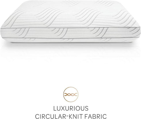 SensorGel Charcoal Memory Foam Built-in iCOOL Technology System, Created for Macy's Bed Pillow, 1 Count (Pack of 1), White