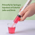 Party Shots 60 Pack Jello Shot Syringes, Medium 1.5 oz Food Grade Container with Lid, Perfect For Plastic Shot Glasses Or Jello Shot Cups, Durable Usable for Halloween Thanksgiving Christmas Party€¦