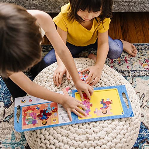 Melissa & Doug Blue's Clues & You! Take-Along Magnetic Jigsaw Puzzles (2 15-Piece Puzzles)