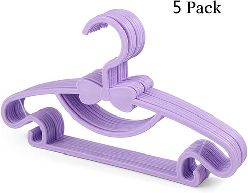 PJJXMY Baby Kids Hangers,20 Pack Durable Plastic Kids Hangers for Nursery -Childrens Hangers - Great as Toddler or Infant Clothes Hangers-4 Colors