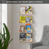 Classic Nursery Shelves, Set of 2 Natural Wood Floating Book Shelves for Kids Room, Wall Shelves for Bathroom Decor, Kitchen Spice Rack, Book Shelf Organizer for Baby Nursery Décor (16.5Lx4W)