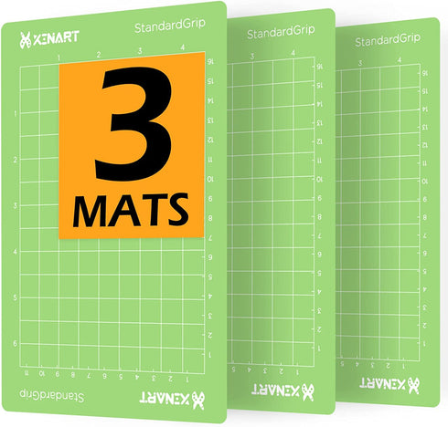 Xinart StandardGrip Cutting Mat for Cricut Joy(4.5x6.5 Inch, 3 Mats) Durable Adhesive Non-Slip Cutting Mats for Cricut Joy Accessories