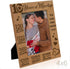 KATE POSH - Our 10th Wedding Anniversary Picture Frame, 10th, 10 Years Anniversary, 10 Years of Marriage, 120 Months of Love - Engraved Natural Wood Picture Frame (4x6-Vertical)
