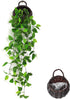 ANZOME Artificial Hanging Plants, 3.5ft Ivy Vine Fake Leaves Green Chain for Indoor Outdoor Wall Home Room Garden Wedding Garland Decoration(Basket Included)