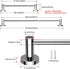 Adjustable 16 to 27.6 Inch Single Towel Bar, iMomwee Chrome Finished SUS304 Stainless Steel Bath Towel Holder, Wall Mounted Towel Rail for Bathroom Kitchen Washroom, 1" Diameter Towel Rod with Hooks