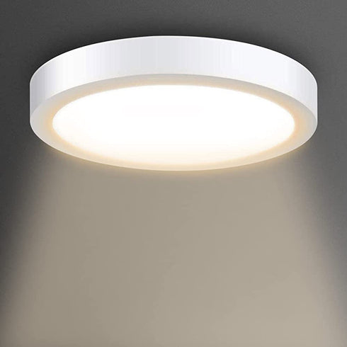 DLLT LED Flush Mount Ceiling Light, 24W Led Surface Round Ceiling Light 1920LM (220W Incandescent Equivalent) 3000K Warm White for Kitchen, Closet, Bedroom, Hallway