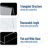 TRIMOU Clear Acrylic Book Stand with Ledge Clear Acrylic Book Display Easel, Display Stand for Displaying Books Pictures Albums Comic Books CDs Artworks Tablets or Other Items (Large)