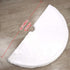 Large Christmas Tree Skirt, 60 Inch White Faux Fur Christmas Tree Skirt,Big Size Velvet Plush Xmas Tree Skirt for Xmas Holiday