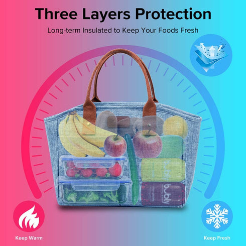 Lunch Bags for Women Insulated Fashionable Lunch Box Adult Lunch Bag for Work