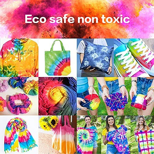 Tie Dye Powder, 26 Colors Dye Packets, Color Powder Packets Bright Fabric Dye, Tie Dye Party Supplies Suitable for Children and Adults?26Pack,10G Per Pack?