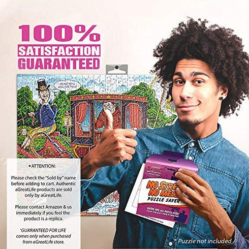 Preserve 2 x 1000 Pieces Jigsaw Puzzles - AGreatLife Puzzle Saver 12 Sheets - No Stress, No Mess Jigsaw Puzzle Glue Sheets